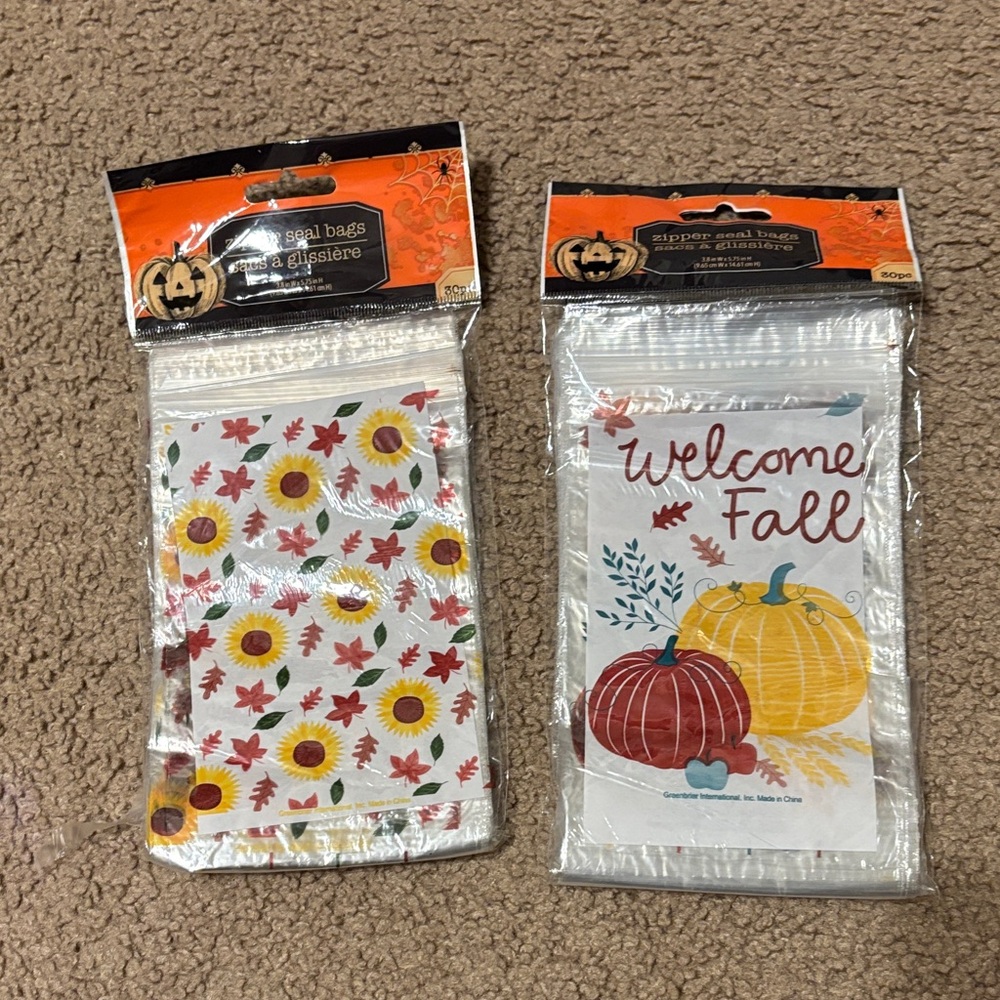 Fall Themed Treat Bags (60)